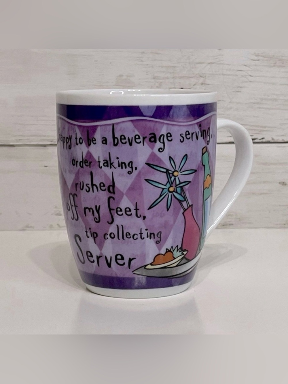 H&H History & Heraldry Brand Occupation Coffee Mug Tip Top Server PRICE FIRM